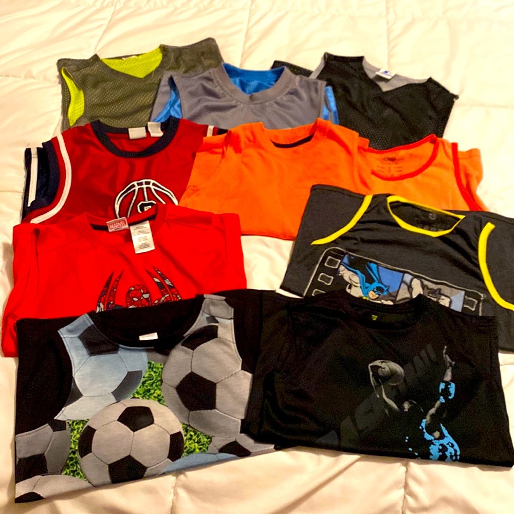 10 item tank top basketball bundle sz7/8